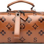 Travistar 女士斜挎包和钱包 - 小号皮革压花顶部提手钱包单肩包挎包手提包手提包